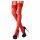 Cottelli - Bas en dentelle rouge - 3/M-L