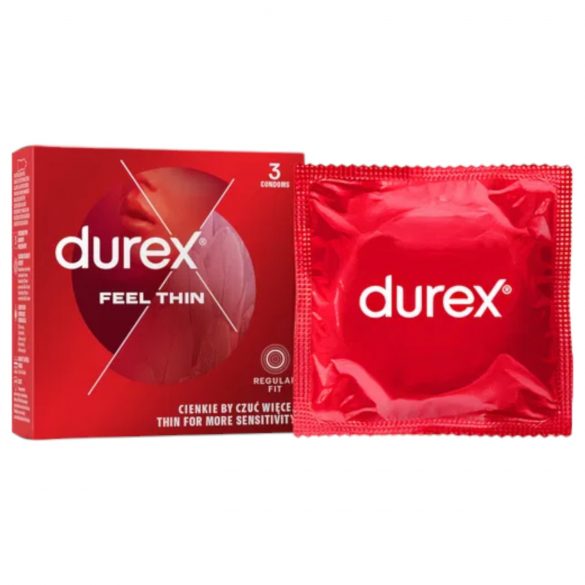 Durex Feel Thin - préservatifs sensation réelle (3 pièces)