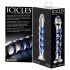 Icicles No. 5 - Gode Spirale en Verre (Bleu Transparent)