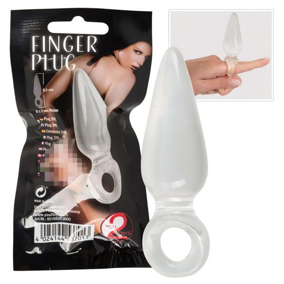 You2Toys - Finger Plug - plug anal (transparent)