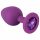 Colorful JOY - plug anal en silicone - moyen (violet)