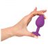 Colorful JOY - plug anal en silicone - moyen (violet)