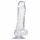 Dildo transparent à ventouse