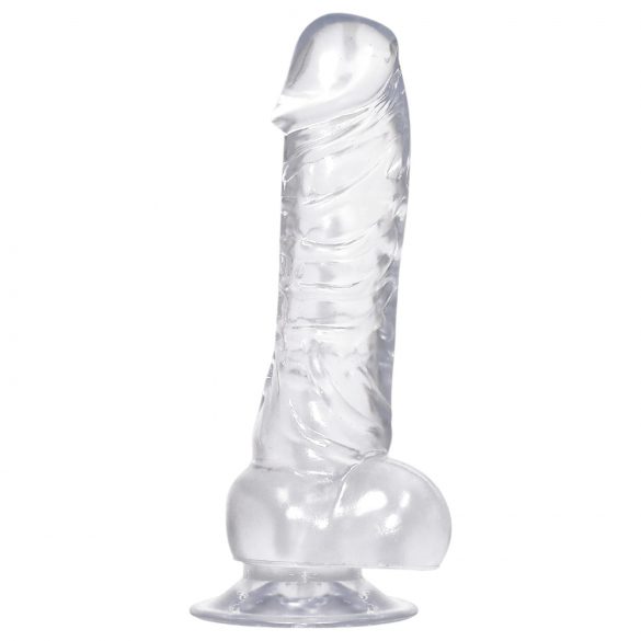 Dildo transparent à ventouse