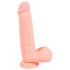 Dildo médical en silicone droit (20 cm) - naturel