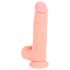 Dildo médical en silicone droit (20 cm) - naturel