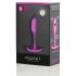 b-vibe Snug Plug 1 - plug anal à poids interne (55g) - rose