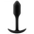 b-vibe Snug Plug 1 - plug anal avec poids interne (55g) - noir