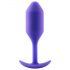 b-vibe Snug Plug 2 - plug anal à double boule (114g) - violet