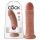 King Cock 8 godemichet (20 cm) - naturel foncé