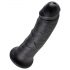 King Cock 8 gode (20 cm) - noir