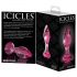 Icicles No. 79 - gode en verre anal conique (rose)