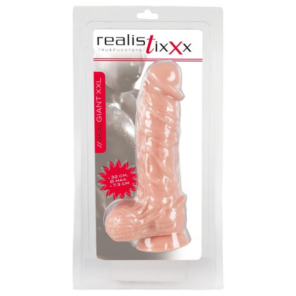 realistixxx Giant XXL - dildo réaliste (32cm) - naturel