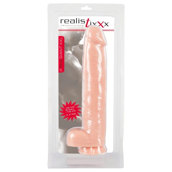 realistixxx Géant 3XL - Dildo réaliste (42 cm) - Naturel