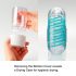 TENGA Spinner Tetra - masturbateur (transparent)