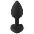 You2Toys Plug Anal - plug anal avec pierre blanche (noir)