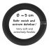 Velours Noir - anneau pénien en silicone (noir) - 5 cm