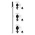 You2Toys - Coffret Plug Anal - ensemble de plugs anaux avec laisse (argenté)