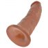 King Cock 9 - gode réaliste avec ventouse (23 cm) - teint naturel foncé