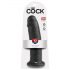 King Cock 10 - grand gode ventouse (25 cm) - noir