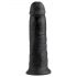 King Cock 10 - grand gode ventouse (25 cm) - noir