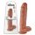 King Cock 11 - godemichet à ventouse avec testicules (28 cm) - couleur peau foncée