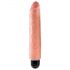 King Cock 10 Stiffy - Vibromasseur réaliste et étanche (25 cm) - nude