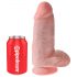 King Cock 9 Chubby - gode avec ventouse et testicules (23 cm) - couleur chair