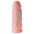 King Cock 9 Chubby - gode avec ventouse et testicules (23 cm) - couleur chair