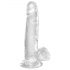 King Cock Clear 7 ventouse avec testicules (18 cm)