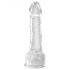 King Cock Clear 7 ventouse avec testicules (18 cm)