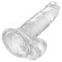 King Cock Clear 7 ventouse avec testicules (18 cm)