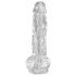 King Cock Clair 20 cm - Dildo à ventouse et avec testicules