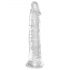 King Cock Clear 8 - grand godemichet avec ventouse (20 cm)