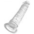 King Cock Clear 8 - grand godemichet avec ventouse (20 cm)