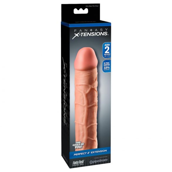 X-TENSION Parfait 2 - Manchon pénien réaliste (20,3 cm) - naturel