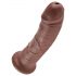 King Cock 8 gode (20 cm) - marron