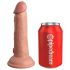 King Cock Elite 6 - vibromasseur réaliste avec ventouse (15 cm) - naturel