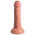 King Cock Elite 6 - vibromasseur réaliste avec ventouse 15 cm (naturel foncé)