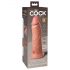 King Cock Elite 8 - Vibrateur réaliste ventouse (20 cm) - Naturel