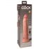 King Cock Elite 9 - vibromasseur à ventouse 23 cm - naturel