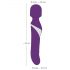 Javida Wand & Pearl - 2en1 masseur vibrant (violet)