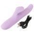 SMILE Thrusting - Vibrateur rechargeable rotatif et poussoir avec stimulateur clitoridien (violet)