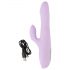 SMILE Thrusting - Vibrateur rechargeable rotatif et poussoir avec stimulateur clitoridien (violet)