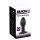 Torsade Velours Noir - vibromasseur anal en silicone rechargeable (noir)