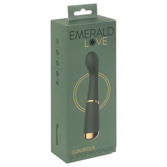 Emerald Love - Vibromasseur point G rechargeable et étanche (vert)