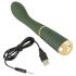 Emerald Love - Vibromasseur point G rechargeable et étanche (vert)