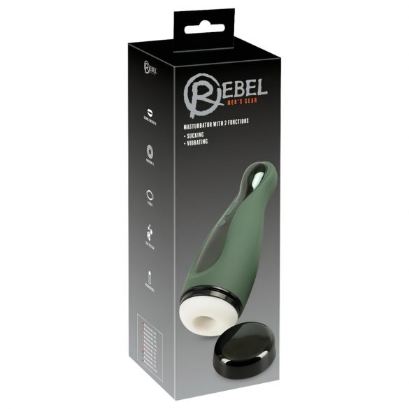 Rebel 2 Fonctions - masturbateur à aspiration et vibration, rechargeable