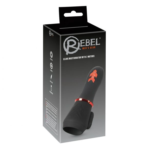 Rebel - Vibromasseur à double moteur (noir)