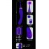 Javida - Ensemble 2 en 1 de stimulateur clitoridien et vibromasseur rechargeable (violet)